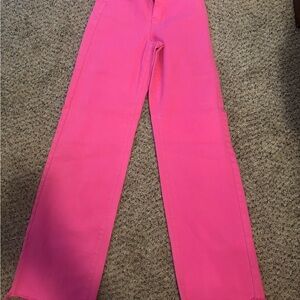 Judy Blue hot Pink flare jeans